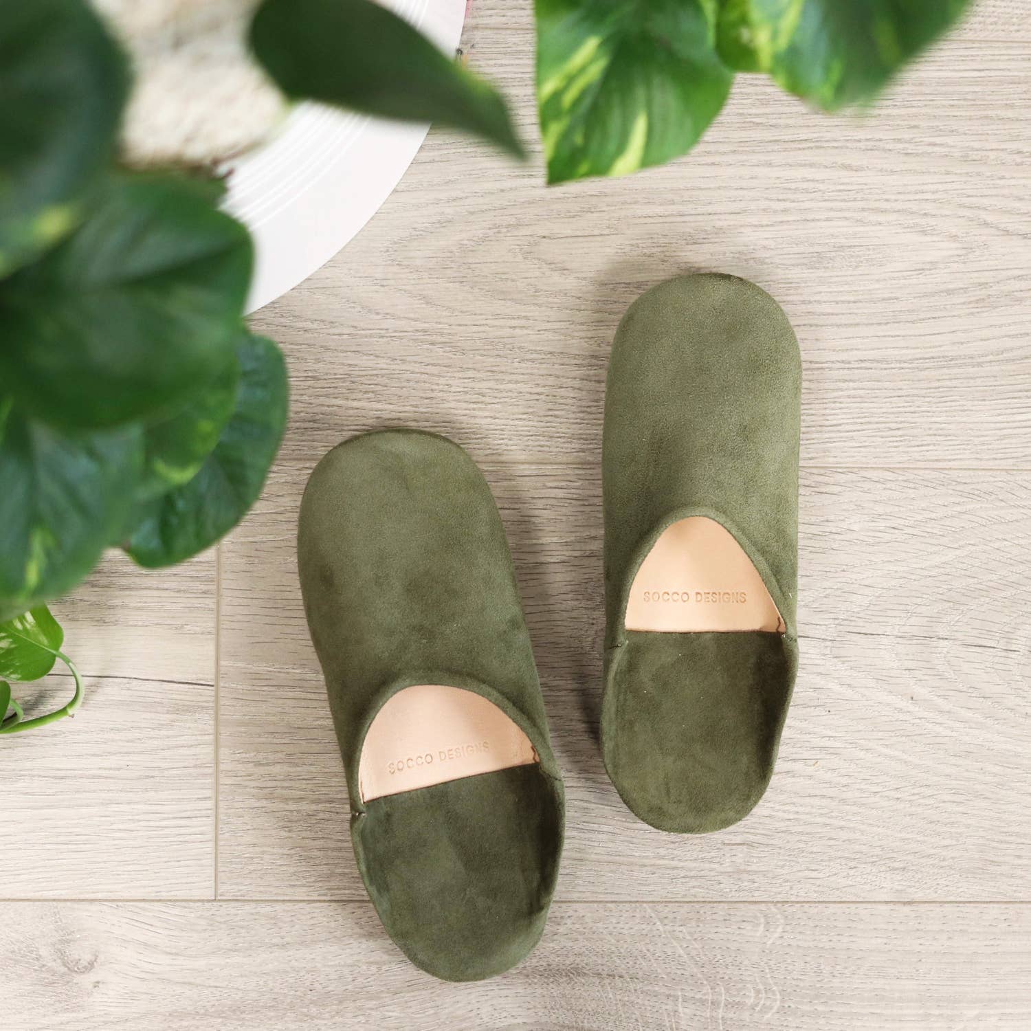 Babouche Olive Slippers sojourn